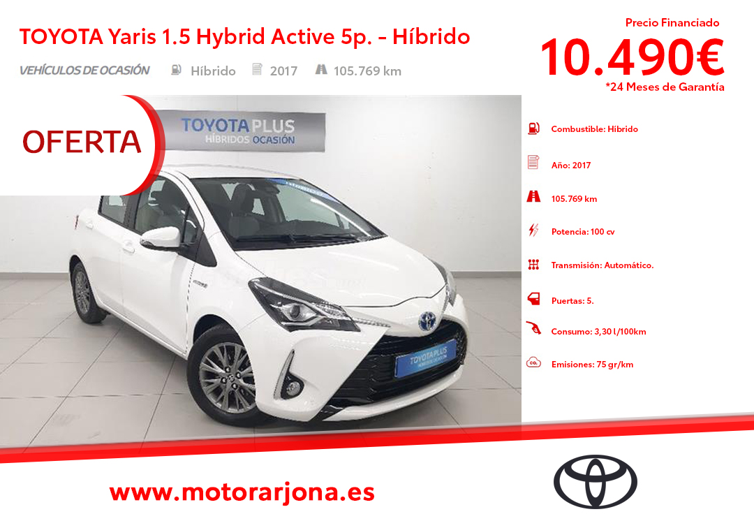 ¿Te gustaría que este #Toyotayaris de 2017 fuera tuyo? ¡Ahora sólo por 10.490 euros! Vehículo totalmente garantizado 😉
Contacta con nosotros para más información:
mtr.cool/msjwrkiktf
#toyota #motorarjona #toyotaespaña #car #automoción #madrid #torrejóndeardoz