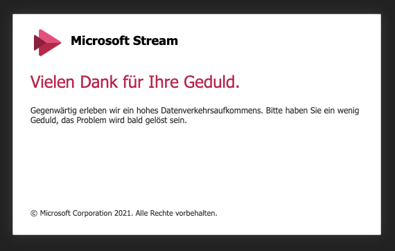 klaudiusnow's tweet photo. @MicrosoftStream @ReneHenriksen8 we have also problems with streams about the last 8 hours  @MicrosoftStream https://t.co/Dtq0peoqR7