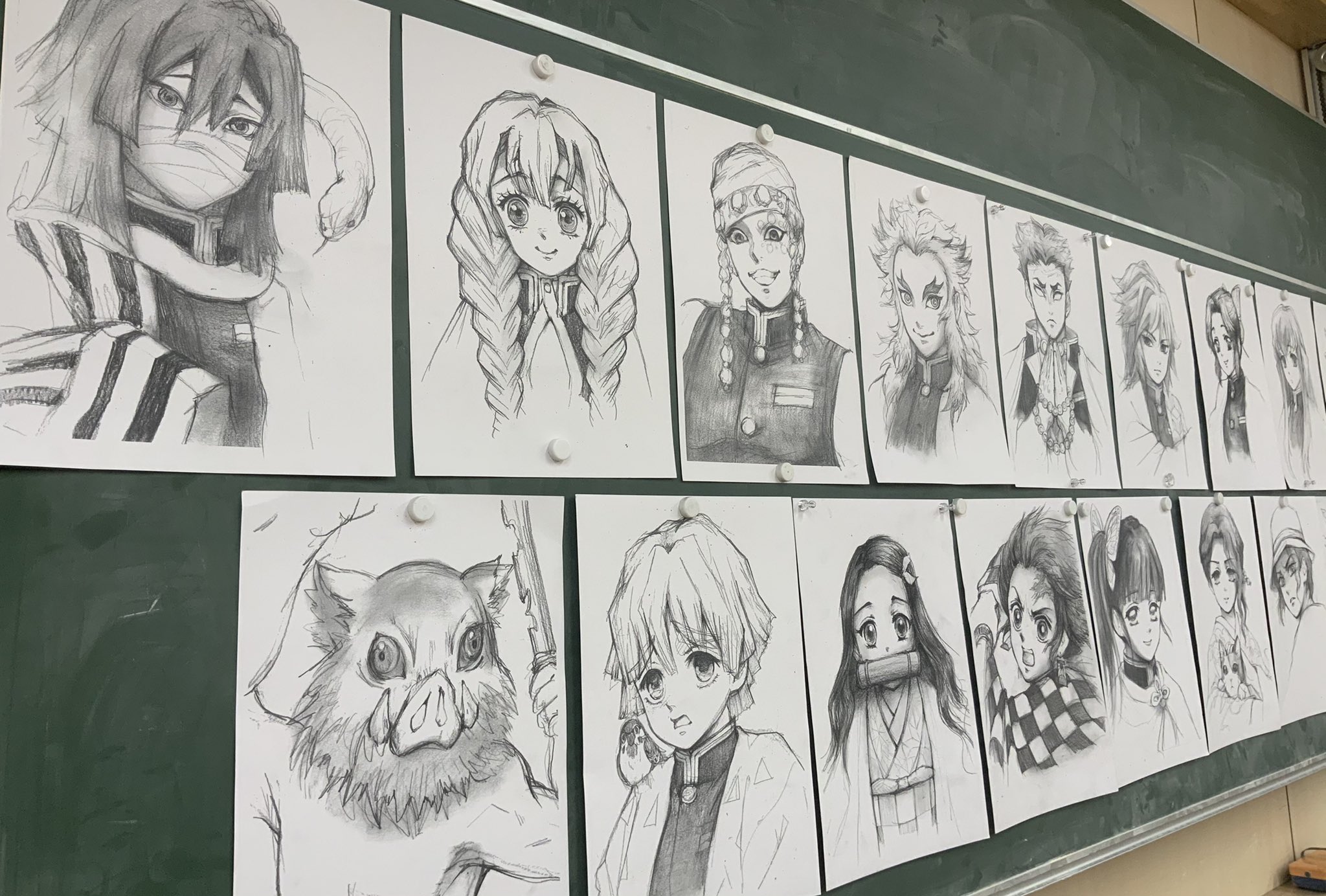 荒川由貴 小学校図工の先生を15年以上やっているが 絵を描いて生徒たちがこんなにも喜んでくれるのは 今まで過去の経験上一番だと思う 鬼滅の刃 鬼滅の刃イラスト 鉛筆イラスト T Co Ctomqvzat5 Twitter