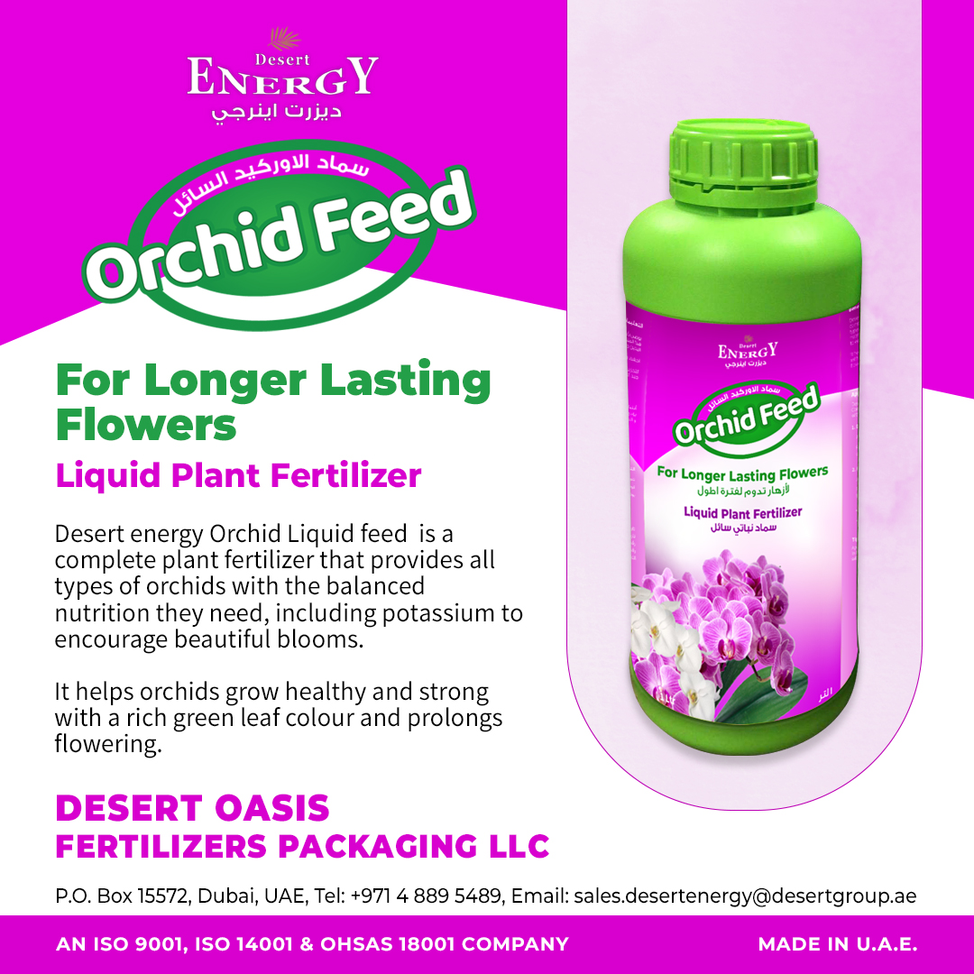 Desert Energy Orchid Feed A Liquid Plant Fertilizer For Longer Lasting Flowers For Further Inquiries Please Feel Free To Email Us At Sales Desertenergy Desertgroup Ae T Co Z9btun4v5e