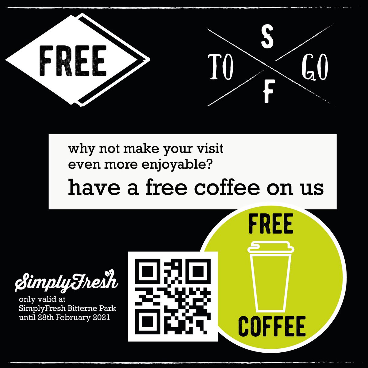 We love #freebies and we know you’ll love this one! #freecoffee until 28th February <a href="/SF_BitternePark/">SF_BitternePark</a> One per customer. #welovefood #foodtogo #coffee <a href="/BitterneParkSch/">Bitterne Park School</a> <a href="/bitternepark/">bitternepark.info</a> <a href="/DanceBitterne/">BitterneParkDance</a> <a href="/BitterneCEpri/">Bitterne CE Primary School</a> <a href="/HotelBph/">Bitterne Park Hotel BPH</a>