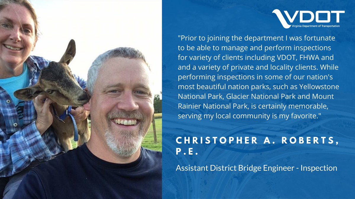 VaDOTHR's tweet image. #EngineersWeek2021 continues, and we&apos;d like to introduce you to our @VaDOT engineer Chris Roberts! For Chris, there&apos;s no place like home. He has worked in some of the most beautiful spots in the US, but he says serving the community in Hampton Roads is his favorite place to be.