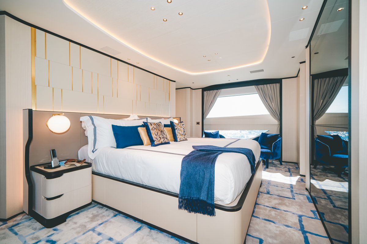 MarineMax's tweet photo. Oh, what a beautiful morning indeed. 🌊 The Benetti Delfino 95 is a stunning example of a #yacht built with elegance and grace.⁠
⁠
► Explore Further: https://t.co/euGWEqBsOz https://t.co/ThyDZubmzU