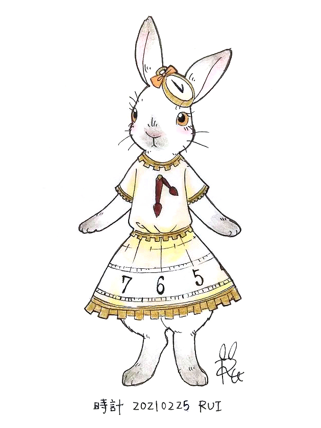 Rui 6 30 7 6英国とアリス V Twitter 時計 うさぎイラスト ウサギイラスト うさぎのイラスト ウサギのイラスト うさぎの絵 手書きイラスト 一日一絵 日めくりイラスト