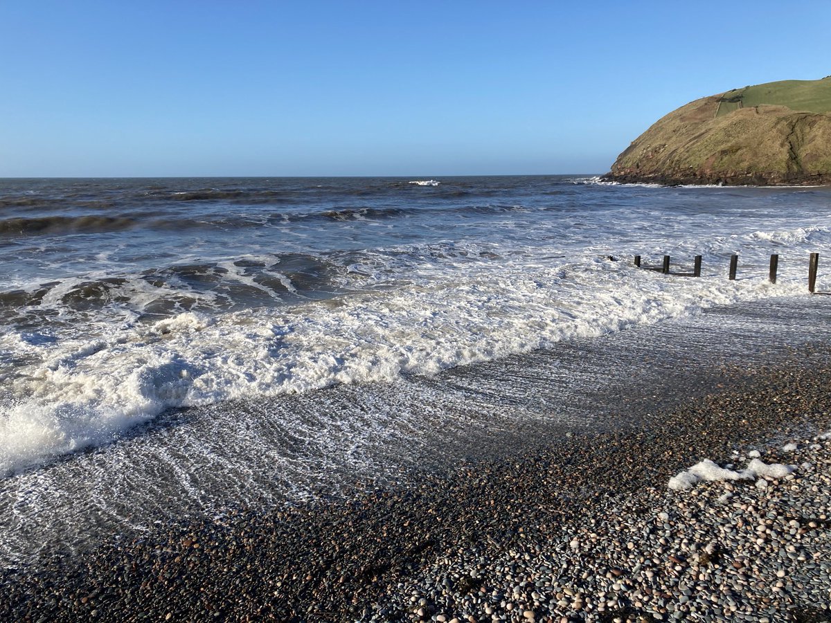 Bit choppy down on St. Bees beach this morning.