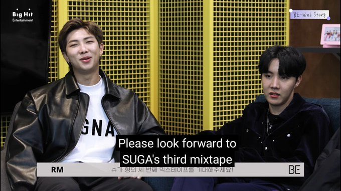 Hoseokie1306's tweet photo. Ya que estamos hablando de Mixtapes, les recuerdo cuando Namjoon nos espoileo el 3er Mixtape de Agust D, solo nos faltó que Yoongi nos diera un spoiler de su 3er Mixtape.
Dios, este año se viene con todo!!! 💜
@BTS_twt #방탄소년단 #KTH1 #JJK1 #AgustD3 https://t.co/3GU6KHASf4