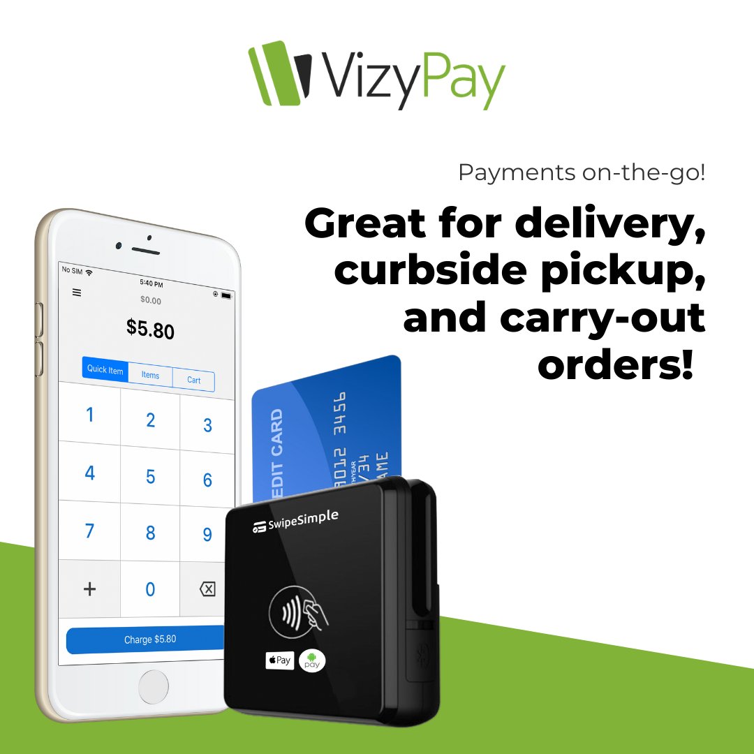vizypay's tweet photo. Keep business running smoothly with an easy to use option that helps you take payments on-the-go! Check it out here: https://t.co/WXtJPaDBmh

#swipesimple #mobilepayments #contactlesspayments #cashdiscount #payments #fintech https://t.co/OAL6H6aTmA