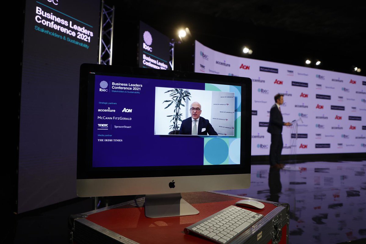 ibec_irl's tweet photo. Great insight from Fernando Vicario on simplifying ESG reporting and the fundamental change required to put sustainability at the heart of the private sector #IbecConf https://t.co/hGSy5PEihF