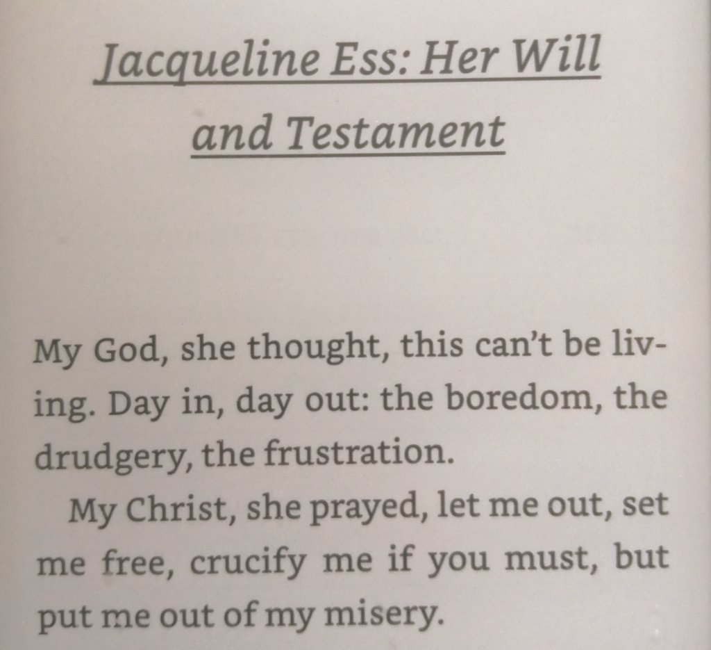 50. "Jacqueline Ess: Her Will and Testament" by Clive Barker from BOOKS OF BLOOD VOLUME TWO.Available online -  https://humblebundle-a.akamaihd.net/misc/files/hashed/ba6c989a016bfa187db50096c6bc3fffebafe306.pdf