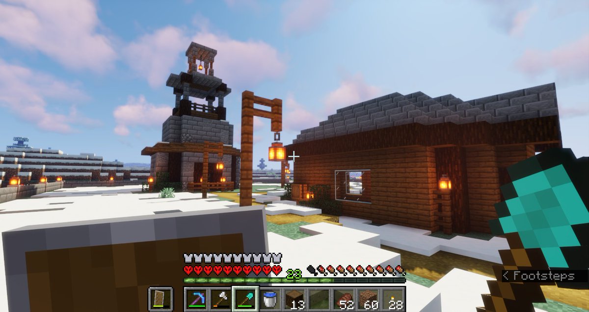 Emma55525's tweet photo. 75 days of minecraft hardcore in a snowy tundra only world. I'm not making a video or anything but I haven't seen anyone play tundra so I thought this might inspire someone if anyone comes across this tweet. And yeah, I'm not a good builder 😂😂😂 https://t.co/YvImJ0eM0X