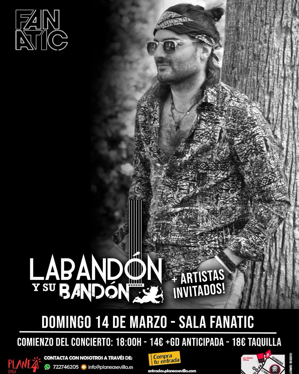 Labandonmusic's tweet photo. Familia os esperamos el 14 de marzo en Sevilla!!compra tu entrada!!🤟🎸🎶
#buenavibra 🤙

https://t.co/NBU0IzFOBv https://t.co/jNPXhKrLvM