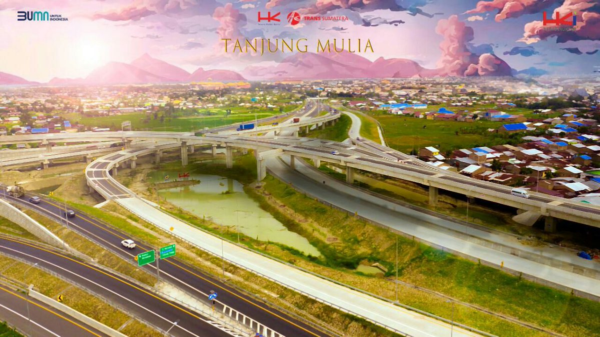 hkinfrastruktur's tweet photo. Foto ini merupakan Interchange Tanjung Mulia yang telah di-touch up oleh #LeanBuddies @iim_ansory dengan tema anime scene mode. Keren sekali bukan?

#HKInfo
#InfoTol
#SimpangSusunTanjungMulia
#BangunMasaDepan 
#ThinkLean 
#BreaktheImpossible
#BUMNuntukIndonesia https://t.co/KvgYae71js