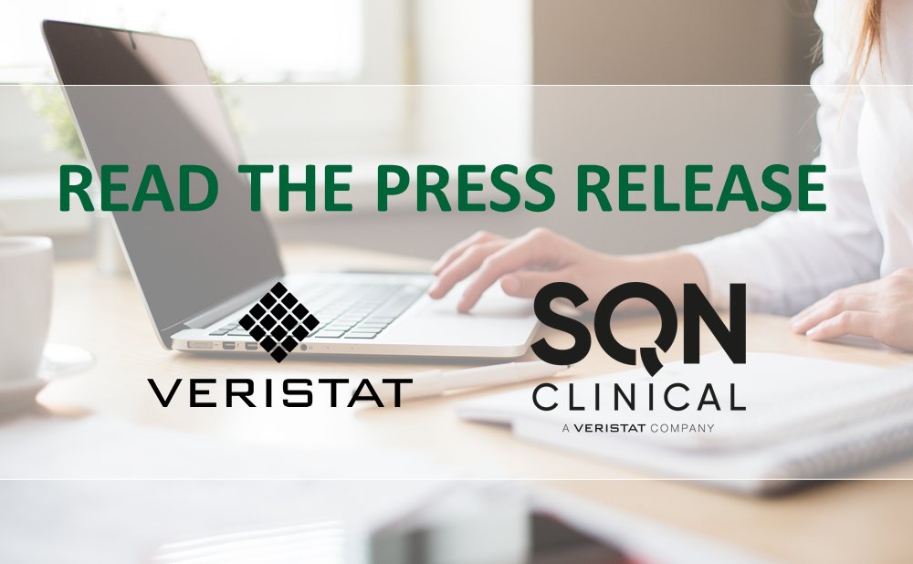 SQN Clinical are excited to announce that we have joined Veristat. 

Together we will create a clinical trial biometrics powerhouse of expertise across Europe and North America.  

Read the press release. buff.ly/3pRCDbX