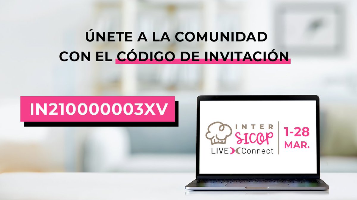 🥖 ¿Eres profesional del sector?

📲 Te invitamos a formar parte de #InterSICOP #LIVEConnect, la mayor comunidad y red social profesional del sector de la panadería, pastelería, heladería y #TECSICOP ➡️ bit.ly/2NRtGC6

📆 ¡Te esperamos del 1 al 28 de marzo!