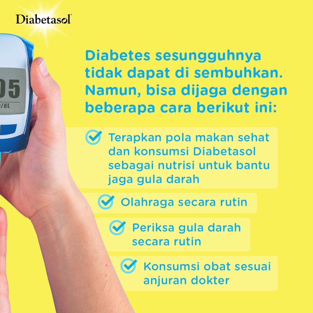 World Health Organization memperkirakan jumlah pasien diabetes di Indonesia khususnya tipe 2 akan meningkat signifikan hingga 16,7 juta pada tahun 2045.  Lantas, bagaimana dengan penyandang diabetes di Indonesia? Yuk, cek faktanya!

#BersamaDiabetasol #JagaGulamu