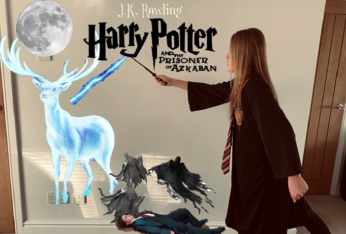 johnflamsteed's tweet photo. Our first entry for the World Book Day Challenge has been submitted. Well done Lucia for recreating the book cover of Harry Potter and the Prisoner of Azkaban. #wearejfcs #backtogethersoon #WorldBookDay https://t.co/z2Qr7pvzwC