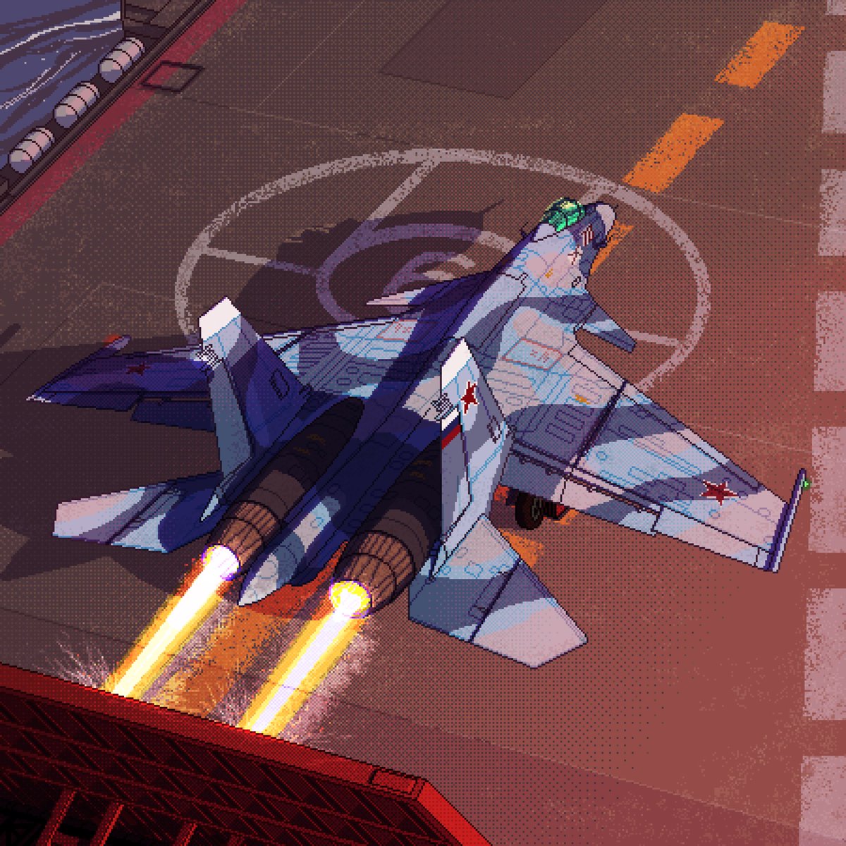 zlohlednihcs's tweet photo. Ski-Jump take-off
#su33 #pixelart #pixelplanes #aviationdaily #Jets #russianairforce #RETROGAMING https://t.co/lFusHEzZ7d