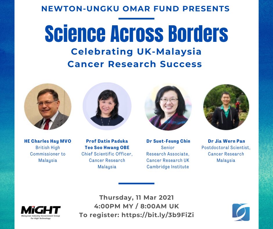 UKinMalaysia's tweet photo. #NUOF and @mightmalaysia proudly present ‘#Science Across Borders: Celebrating 🇬🇧-🇲🇾 @ReverseCancer #Success’.
Join us for a frank discussion on what it takes to pull off successful international partnerships for impactful outcomes.
Sign up - https://t.co/OaTF4Qzc1M https://t.co/3UTrUIay8k