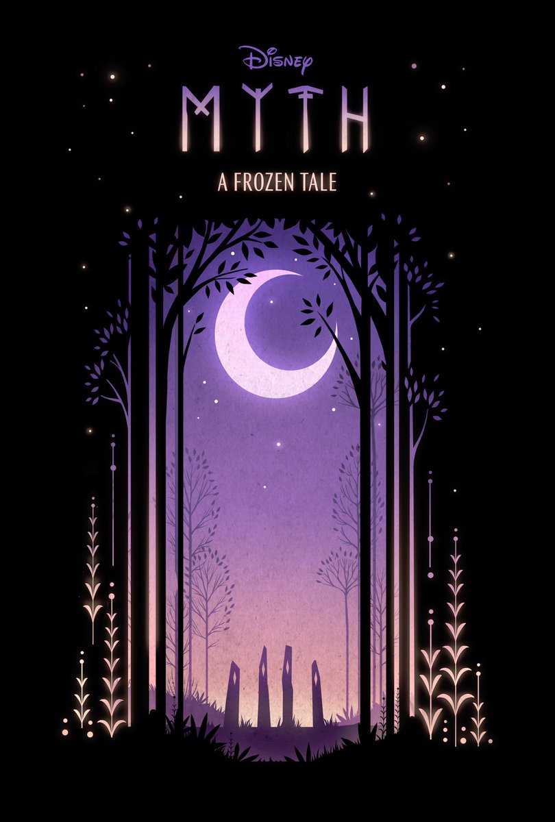 filmnewsPL's tweet photo. Plakat filmu #MythAFrozenTale, animacji powiązanej z "Krainą Lodu". Premiera jutro na Disney+ https://t.co/Vt0fu9NSP8