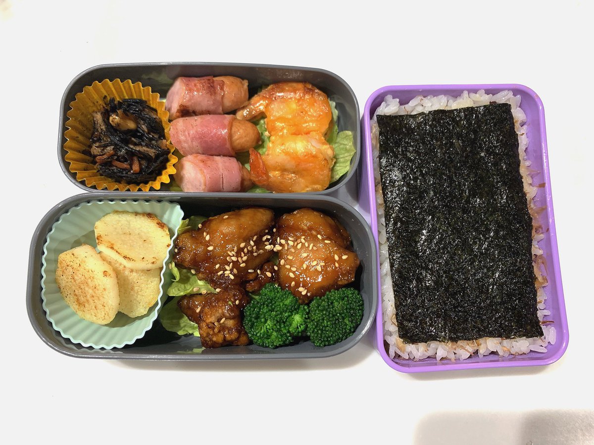 ぺこ こんなに作ってるのに 足りないと言われる 旦那のお弁当 謎 みんな何に入れてるの 女の子なら一段で足りるんだけど