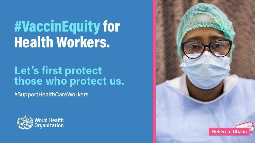 @UNDP stands with @WHO in calling on global, national & local leaders to accelerate #VaccinEquity in every country, starting with health workers and those at highest risk for #COVID19. There is no time to lose
Join us: https://t.co/wcYxBWTPEE
#VaccinEquity #ACTogether https://t.co/98hiTZWCd8