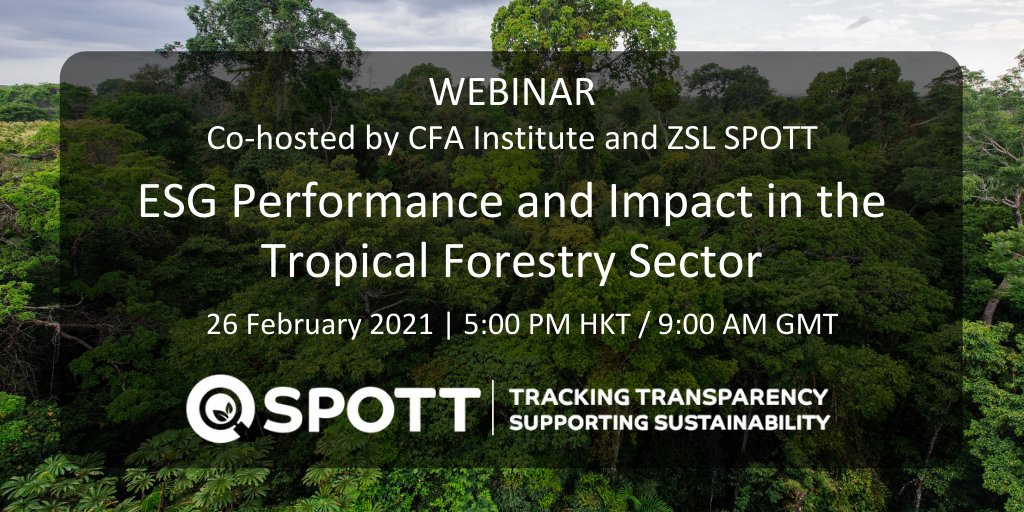 Only one day left to register for our webinar with <a href="/CFAinstitute/">CFA Institute</a> on ESG Performance and Impact in the Tropical Forestry Sector and hear from speakers from @Robeco and <a href="/NewForests/">New Forests</a> discuss their case studies. us02web.zoom.us/webinar/regist…