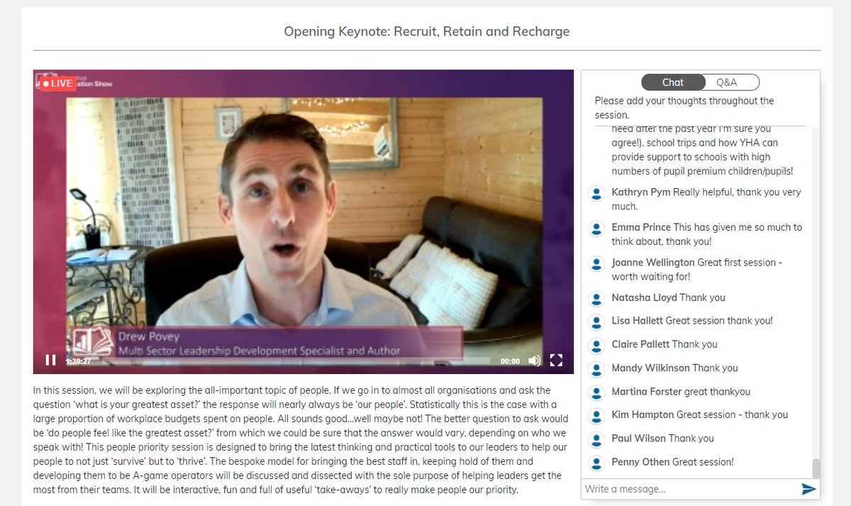 RegionalEdShows's tweet photo. A brilliant way to open the day! Great first session from @drewpovey this morning at the #VirtualEdShow! We hope it has given you lots to think about. 💭💭

Grab a coffee and get settled in for the next round of sessions. Head to the 'Programme' tab to choose your next session! https://t.co/hVBjl2ViIM