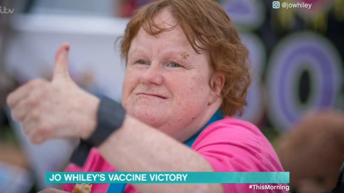 peterhenry9's tweet image. Great to see .@jowhiley on @thismorning with fantastic news on her sister Frances and that people  with #LearningDisability who are on GP’s #LearningDisabilityRegister  will  be vaccinated #COVID19Vaccine
@hollywills @Schofe 
#ThisMorning