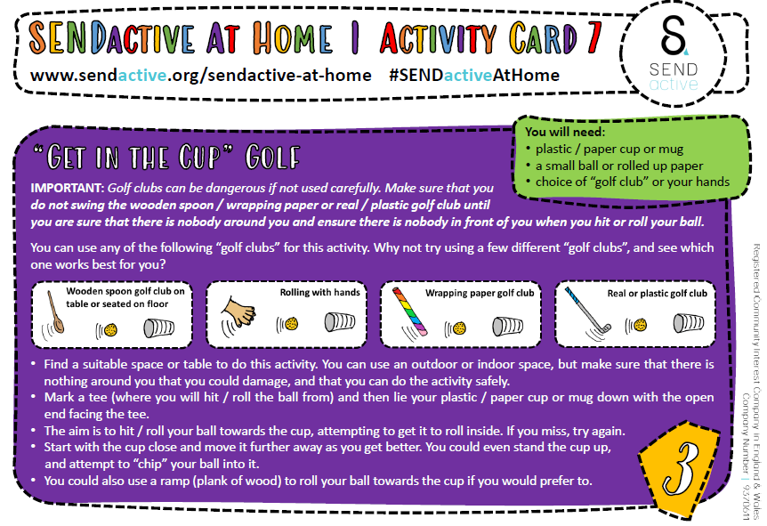 Bexley School Games (@bexschgames) on Twitter photo MATP This is PE SEND Mobility Travelling Across the Floor youtu.be/cnRqgHwbZp0 and Get in the Cup Golf from <a href="/SENDactive/">SENDactive</a> are today's activities for those young people with SEND. Give them a try to achieve your #Active60Minutes MATP This is PE SEND Mobility Travelling Across the Floor youtu.be/cnRqgHwbZp0 and Get in the Cup Golf from <a href="/SENDactive/">SENDactive</a> are today's activities for those young people with SEND. Give them a try to achieve your #Active60Minutes