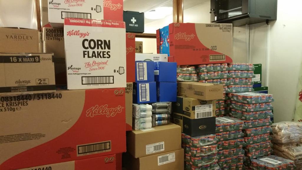 All stock up to continue supporting our local community with food and essential items. Proud to be working together with #bedfordborough @DaveTheMayor #COVID19 #bedford <a href="/BedfordTweets/">Bedford Borough Council</a>