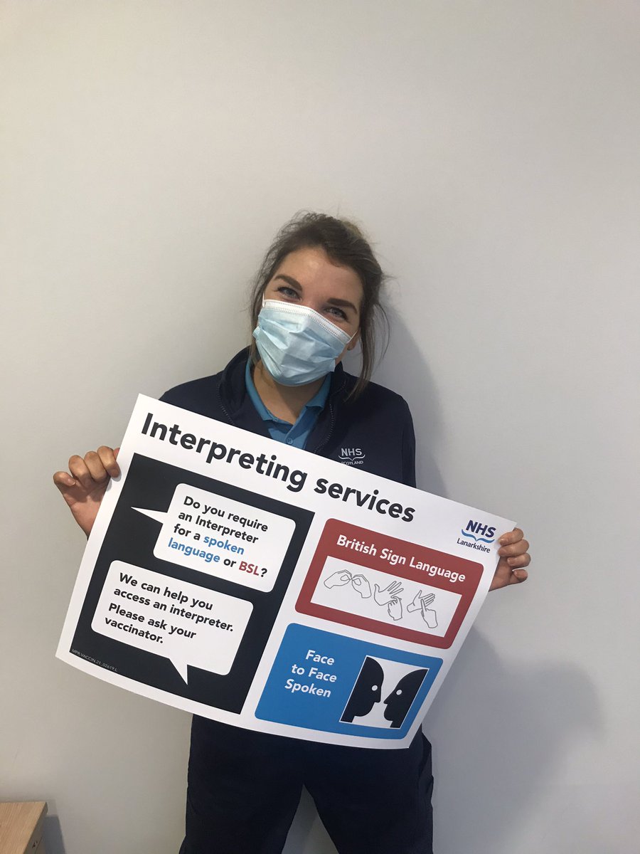 After my SLT colleague Rachel spoke to Quality Improvement regarding communication accessibility this arrived to the vaccination clinic today! Great to be using our professional knowledge during our redeployment 🗣⭐️ @paulinedownie <a href="/SLTNorth/">SLT NORTH LANARKSHIRE</a> <a href="/SLTSouthLAN/">SLT South Lanarkshire</a> <a href="/LqaImprovement/">LQA Improvement Team</a>