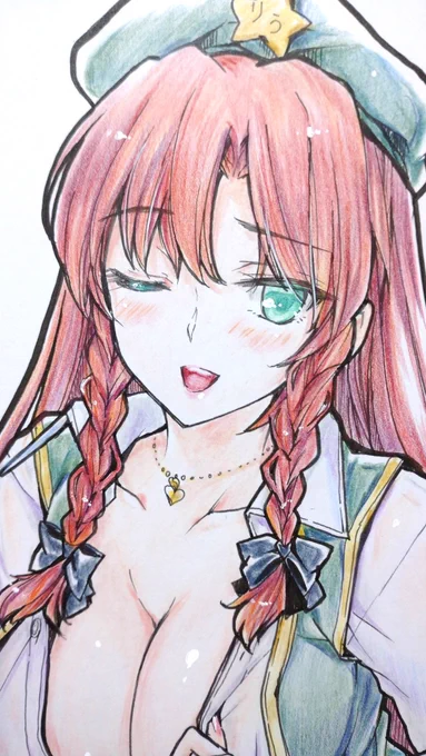びっちなめーりんおねえさん?
の直筆色紙?️ 