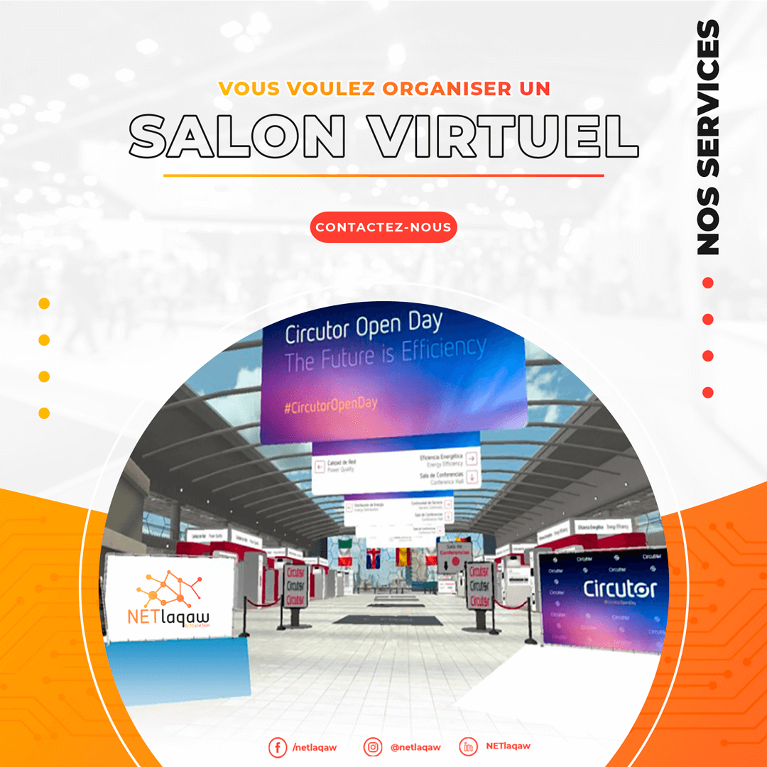 Plusieurs salons virtuels se sont déroulés en 2020 en Algérie ou à l'international tels que :
1- Salon de l'automobile de <a href="/volkswagen/">Volkswagen News</a> 
2- Salon de l'emploi d'Alger.

[ <a href="/netlaqaw/">NETlaqaw</a> ] a le savoir faire nécessaire pour organiser et promouvoir ce type d’événements (en 3D/2D)