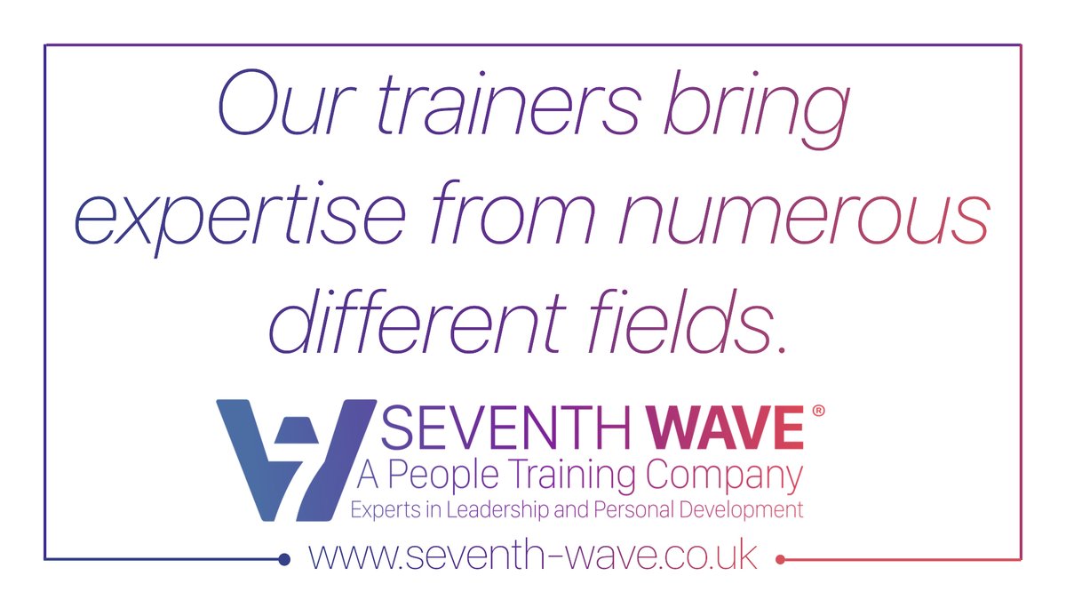 Each trainer is Seventh-Wave® accredited, and comes with a minimum of 10years of high level leadership experience, as well as a combined 250years of training room know-how.
Meet them all here: lnkd.in/dUfh3gA
#betheseventhwave #leadership #selfdevelopment  #peopletraining