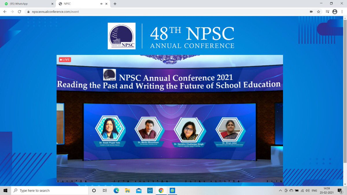 kandhari_ekta's tweet photo. #Selfawareness #selfrecognition and #selfreflection , must for #SEL ,wonderfully explained by Ms. Nandini Chatterjee. Insightful session @NPSC virtual conference @ashokkp @y_sanjay @pntduggal @sdg4all https://t.co/BiRzNv6xHK
