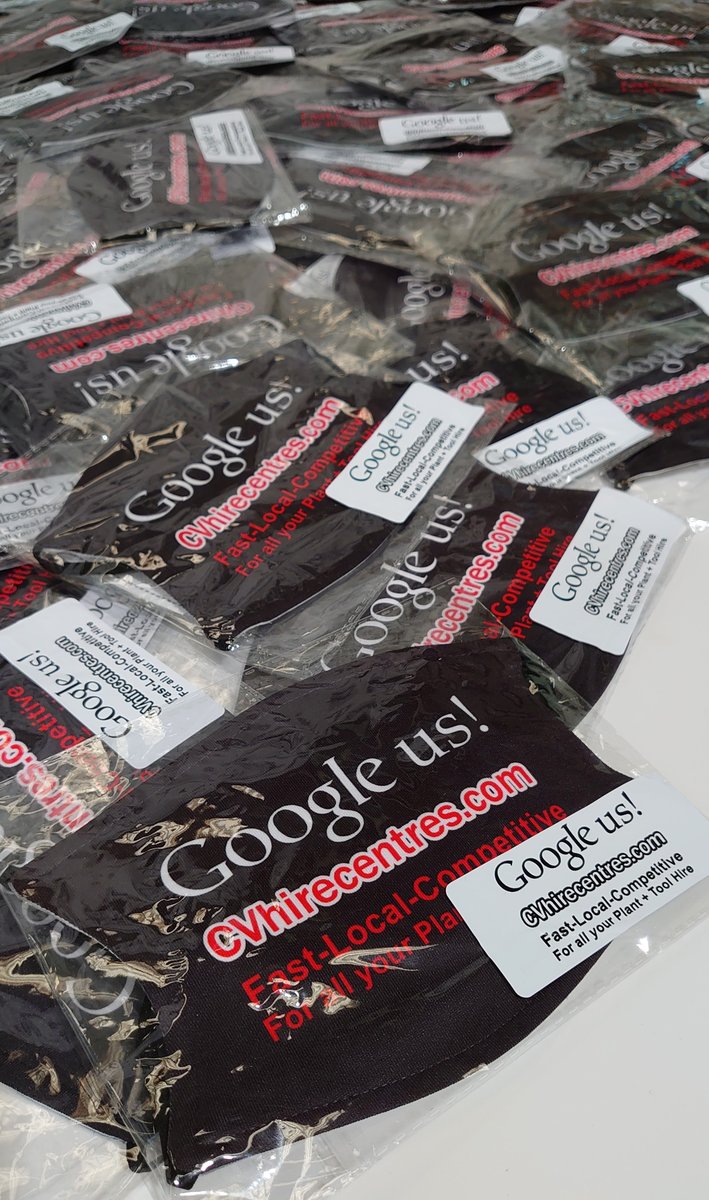WizardEmb's tweet photo. #Reusable Custom #FaceMasks for CV hire centres ltd
Advertise yourself in style with #customfacemasks
Professionally printed in house, from singles to vast quantities, we've got it covered ๐ท๐ฏ
๐ 01788 833020
๐ง wizardembroidery@hotmail.com https://t.co/MwF9cguuWU