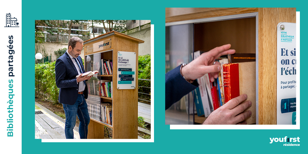 Youf1rst_'s tweet photo. Déposez, empruntez, recommencez. Retrouvez une BibliothÚque Partagée au pied de votre #YouFirstResidence pour échanger vos livres et rencontrer vos voisins. https://t.co/U4mQqOljKP