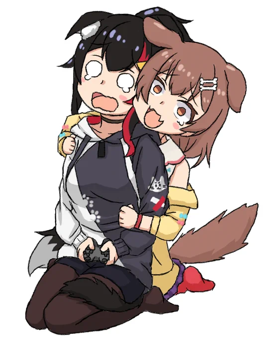 ミオころホラー…
#みおーん絵 #できたてころね 