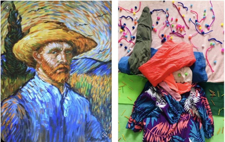 Blackbirds class have been recreating famous pieces of art from laundry as part of their home learning this week.  Really impressive artwork - well done everyone!