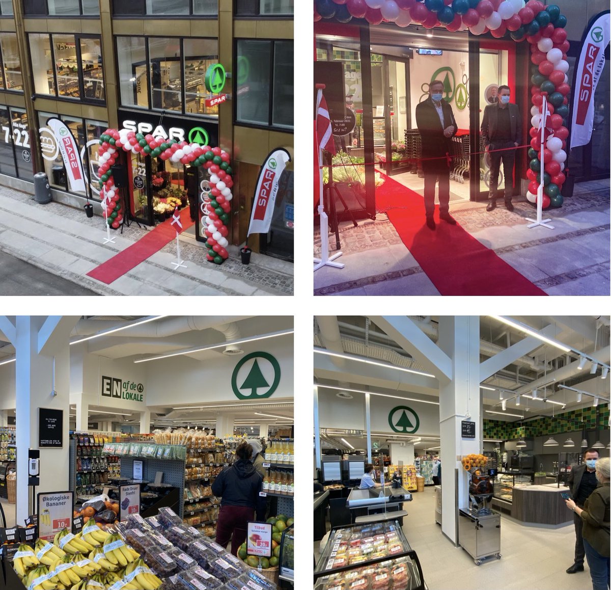 Dagrofa_DK's tweet photo. Vi er glade og stolte af, at vi i dag har slået dørene op til vores topmoderne #SPAR supermarked med internationalt inspireret koncept, på St. Kongensgade i KBH, og vi har flere på vej 🤩 Koncernchef @T_Pietrangeli klippede snoren og erklærede åbent kl.7 👏🏼 #dkbiz #dkfood #detail https://t.co/9WRLBqxbXJ