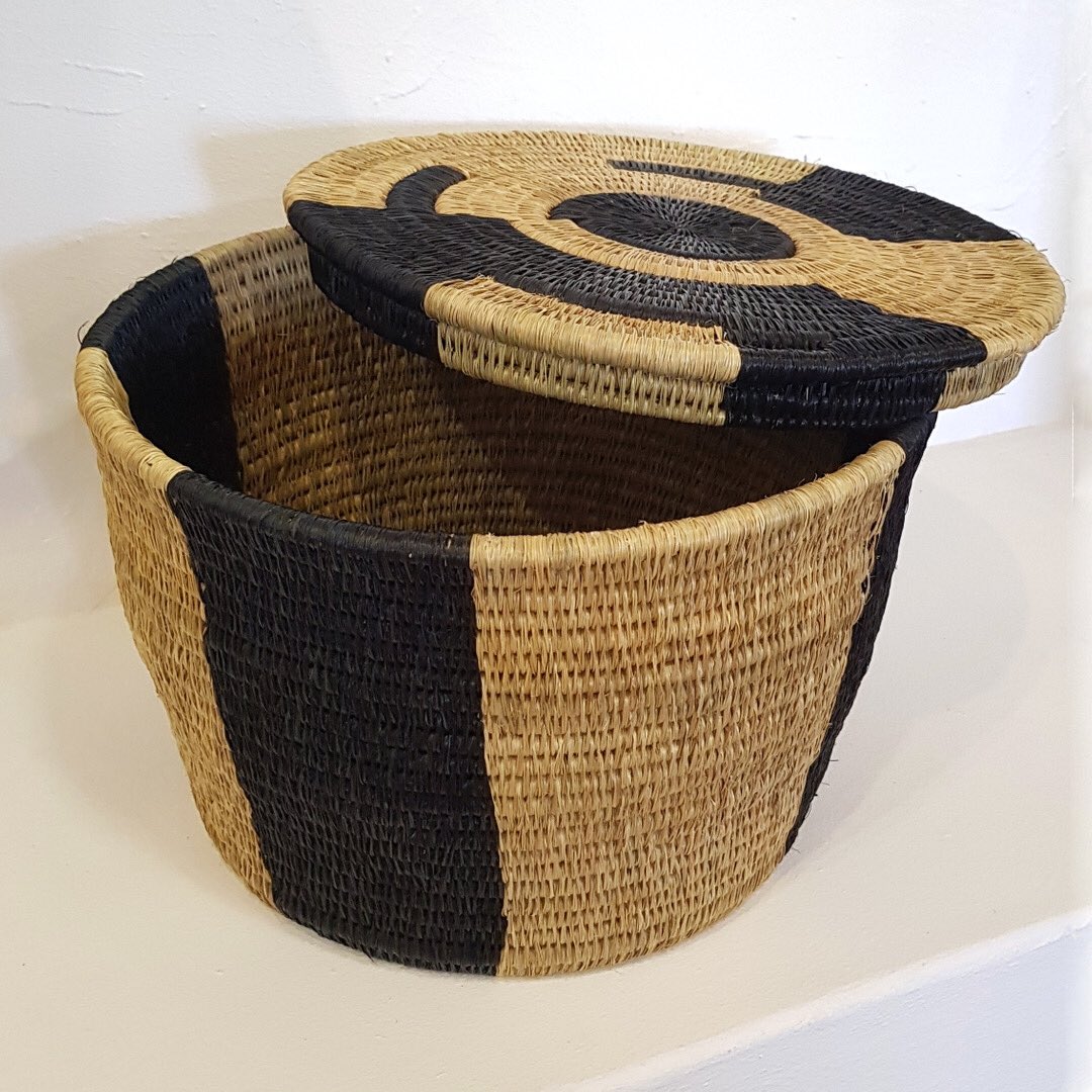 New in at Dala from <a href="/GoneRural/">Gone Rural Swaziland</a> these one of a kind basket/side tables. We only have 3 available. #TiniTwitter #shopeswatini