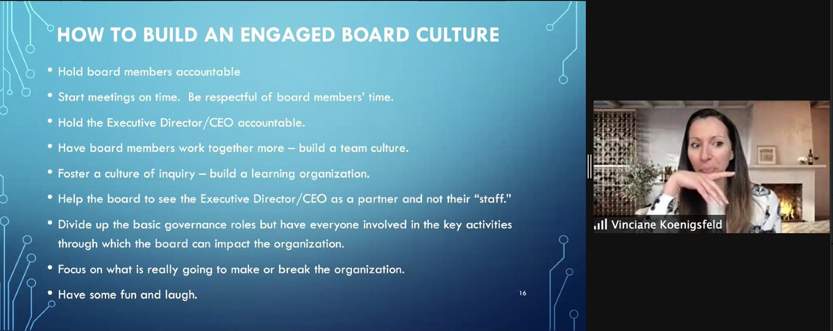 A big thank you to Vinciane Koenigsfeld from ICANN/ Exel Sarl who took us through some really useful and practical tips for building better board leadership, and a strong and engaged board. Don't worry if you missed the session, you can watch it here: ow.ly/kwhm50DIVPn