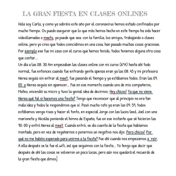 "El Ingenio y la Gracia en tiempos del Covid" Los dos Primeros premios exequos:

La gran fiesta de clases on-line
Carla Navarro Arranz 11 años
FallaPortal

La batalla por la vida
Elia Jovita Pardo Angelo 13años
<a href="/FallaBilbao/">Falla Bilbao</a>

#PlantaremIG #mesingeniquemai #InfantilesIG #fallas2021