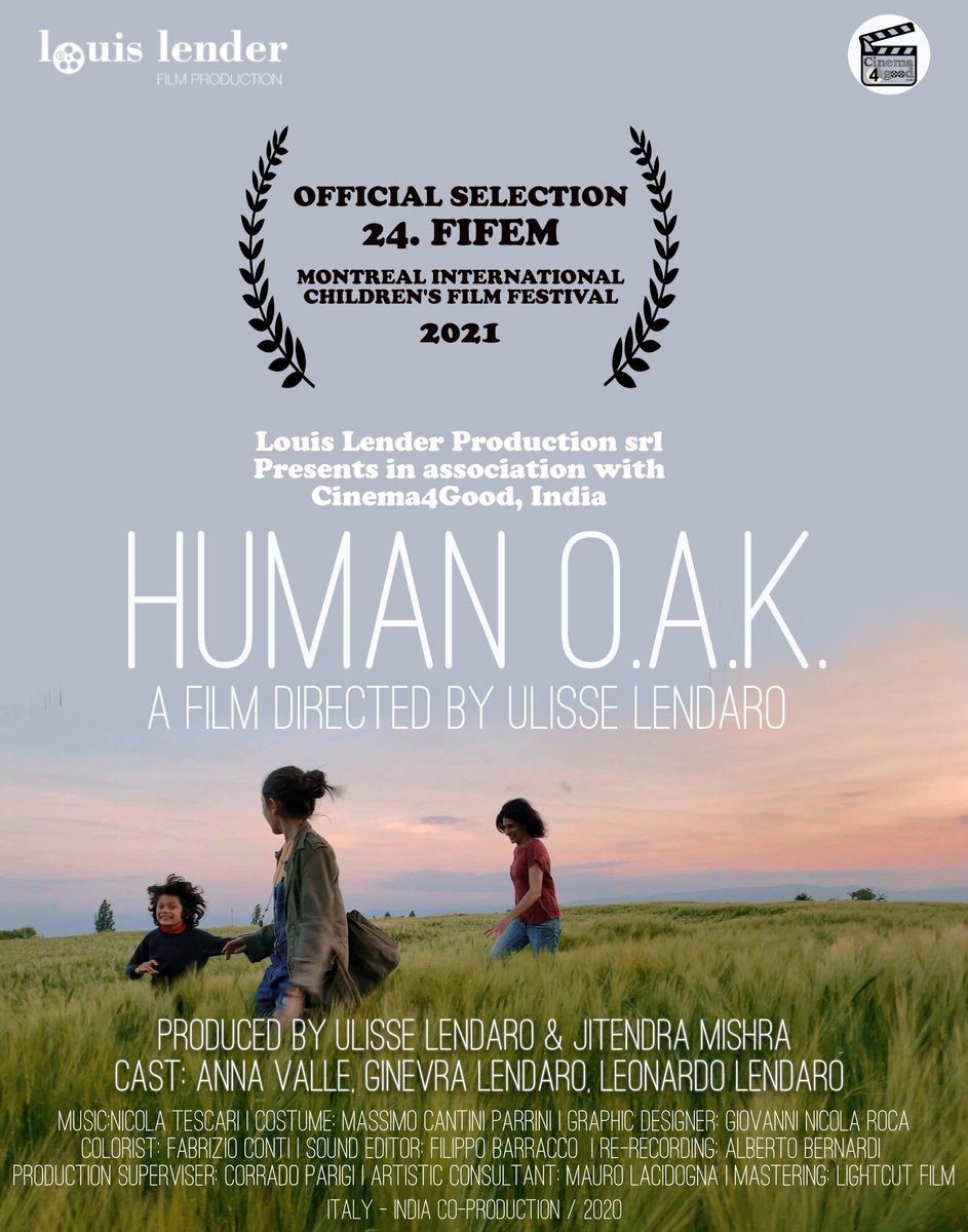 jitendra_films's tweet photo. Canadian Premiere of our Indo-Italian film #HumanOAK , Official selection at 24th Montreal int'l children's fest, #Fifem #Canada , Humbled & Thankful to all 🙏 #UlisseLendaro #AnnaValle https://t.co/y6LQKIcV5j