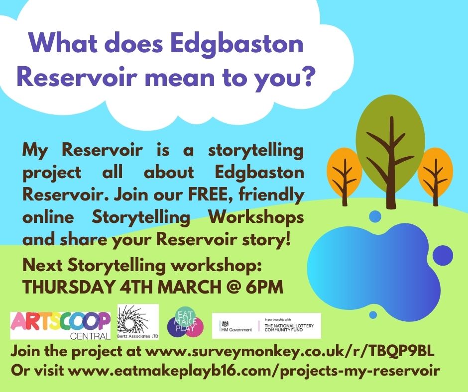 "My Reservoir" is a storytelling project all about Edgbaston Reservoir.
.
Do you have a Reservoir story to share?
#EdgbastonReservoir #Birmingham <a href="/EatMakePlayB16/">Eatmakeplay</a>