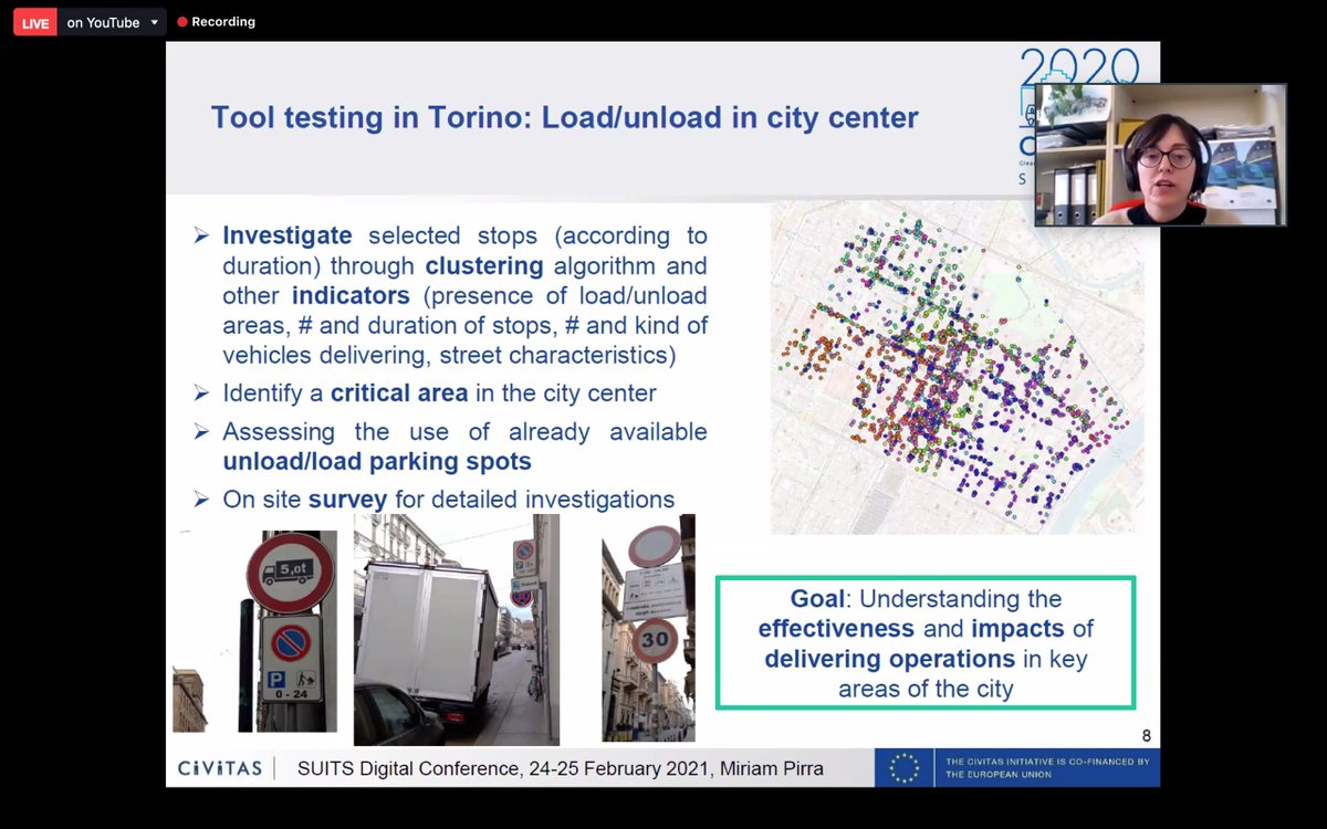 twitorinoEU's tweet photo. 2nd day of the #H2020 @suits_project final digital agenda. @emmepirra from @DIATI_poliTO is presenting the pilot on freight logistics in the City of Torino: how data collection and analysis can support a municipality in developing better transport policies. https://t.co/pLSkRAe6an
