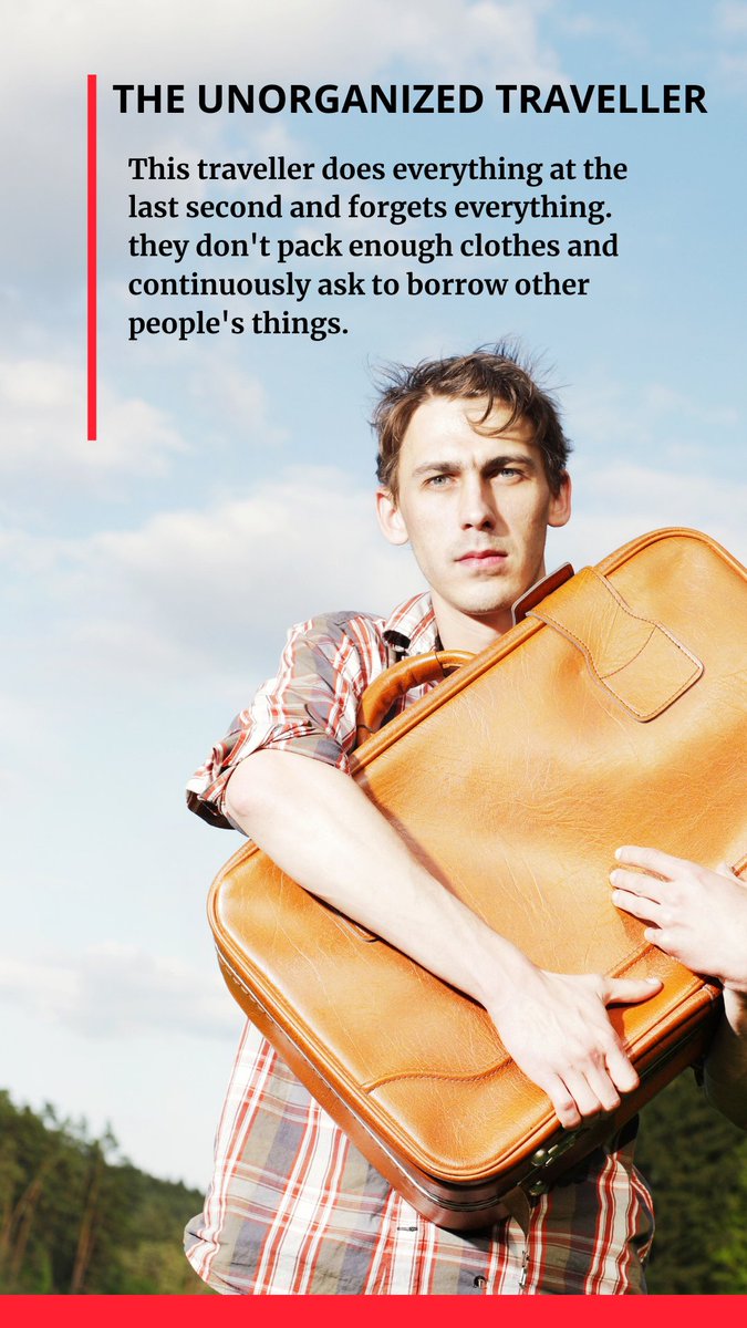 TouristSA's tweet photo. Types of Travellers
Which one are you? https://t.co/bn8KOh8zeu