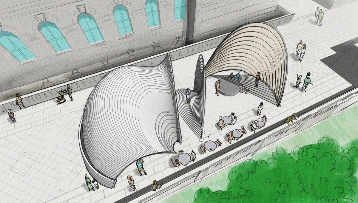 Pavilion of the African Diaspora to be unveiled at Somerset House in June, pointing to how we think about African heritage &amp; cultural contributions. Inspired by the transatlantic slave route, the project represents ancestral journeys birthed through water and sound. IG:@poad_2021