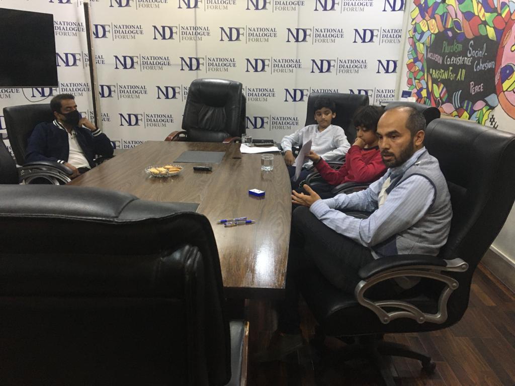 NDF_Pak's tweet photo. Students from @HSISB visited @NDF_Pak to meet our Head of Programs @Changovski. Students discussed racism, its different forms, and some issues of prejudice we see in Pakistan. Students also reflected upon ideas to make Pakistan better, safer, and inclusive for all.

#Inclusivity https://t.co/8ZuBWilfKw