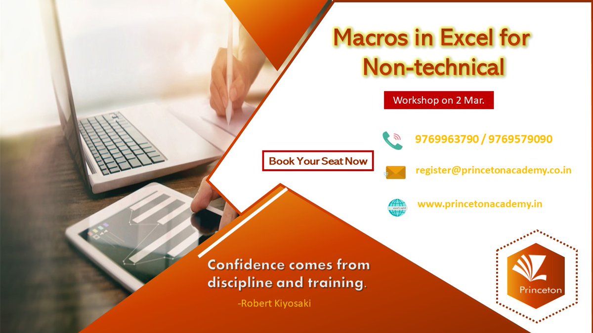 princetonIndia's tweet image. PROJECT BASED TRAINING
Register on: princetonacademy.in/training_cours…
#excelmacros #VBA #exceltraining #excelskills #corporatetraining #executiveeducation